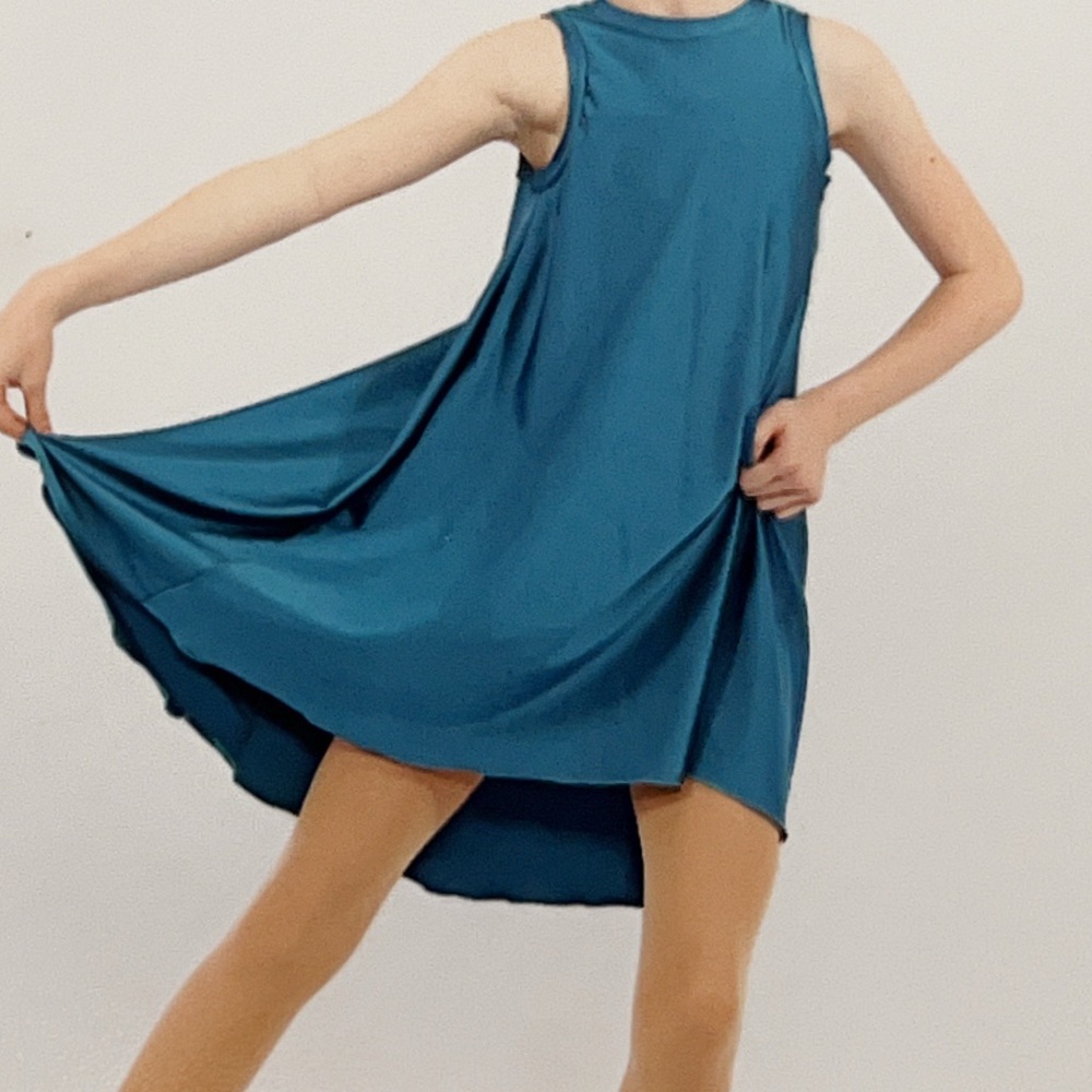 Teal Sleeveless Dress